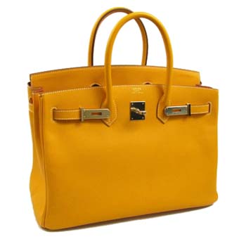 HERMES エルメス バーキン35 スーパーコピー ヴォーエプソン ジョーヌドール ゴールド金具 05P01Sep13 Birkin 155